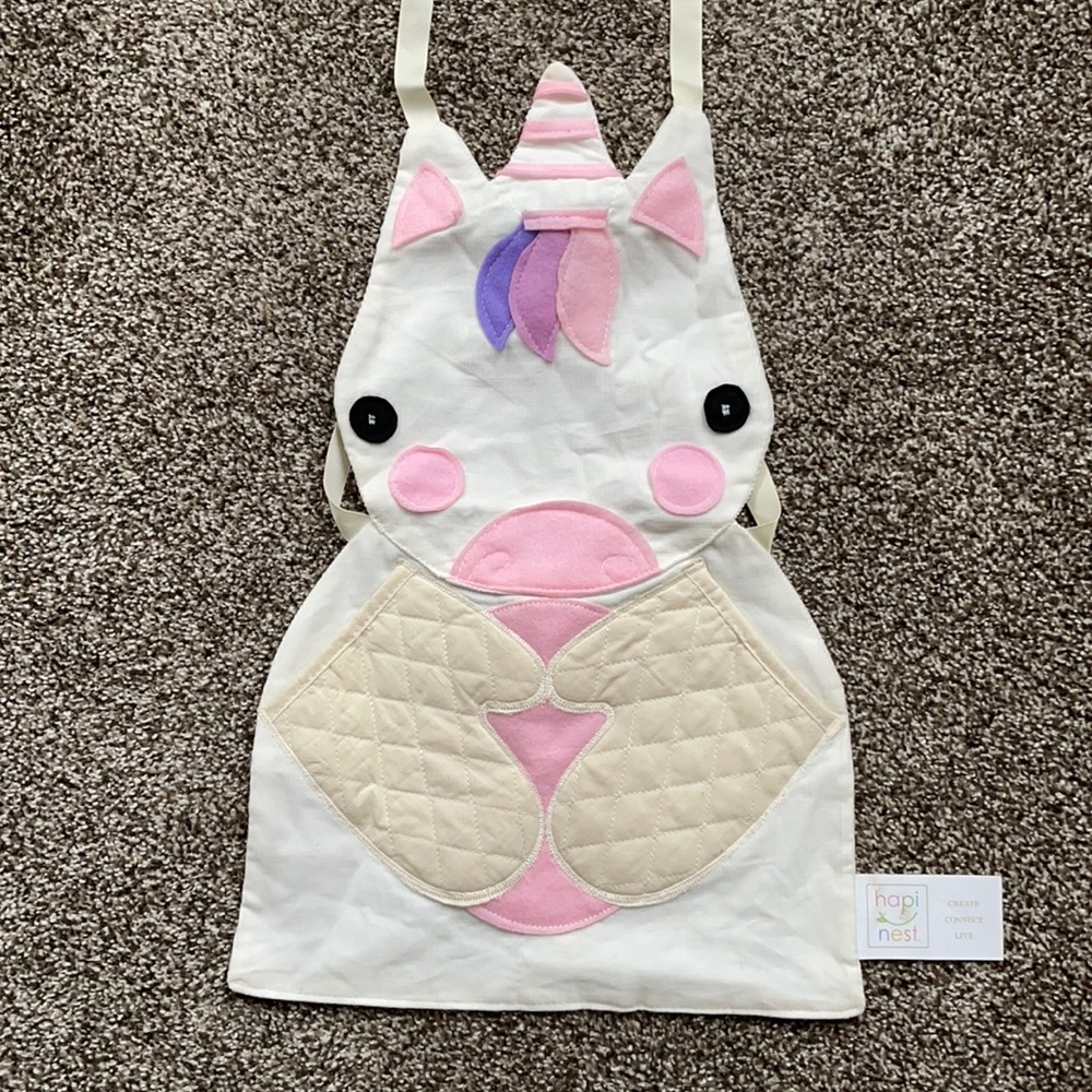 Toddler/small child unicorn apron